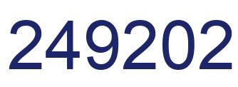 Number 249202 blue image