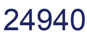 Number 24940 blue image