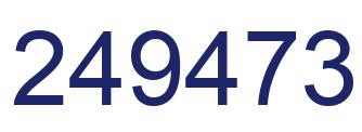 Number 249473 blue image