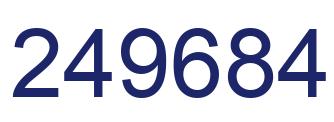 Número 249684 imagen azul