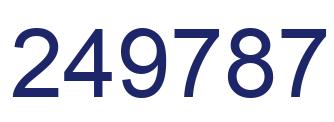 Número 249787 imagen azul