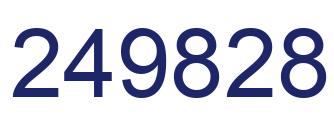 Número 249828 imagen azul