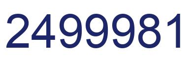 Número 2499981 imagen azul