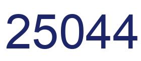 Number 25044 blue image