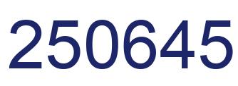 Number 250645 blue image