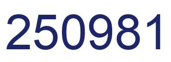 Number 250981 blue image