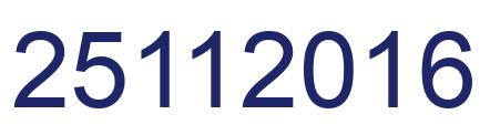 Number 25112016 blue image