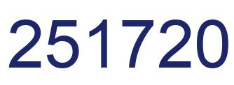 Number 251720 blue image