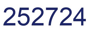 Número 252724 imagen azul