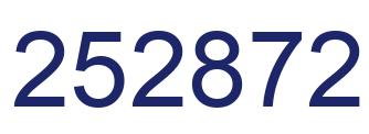 Number 252872 blue image