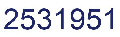 Número 2531951 imagen azul