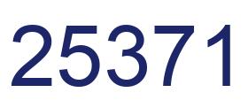 Number 25371 blue image