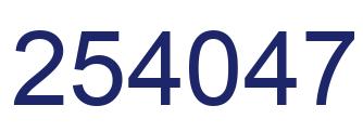 Número 254047 imagen azul