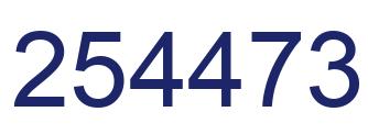 Número 254473 imagen azul