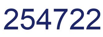 Número 254722 imagen azul
