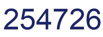 Número 254726 imagen azul