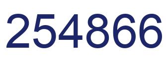 Número 254866 imagen azul