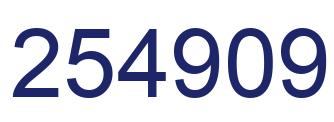 Número 254909 imagen azul