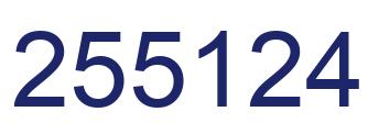 Número 255124 imagen azul