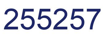 Número 255257 imagen azul