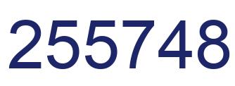 Número 255748 imagen azul