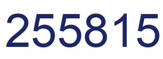 Número 255815 imagen azul