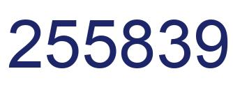 Número 255839 imagen azul