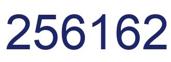 Número 256162 imagen azul