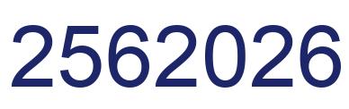 Número 2562026 imagen azul