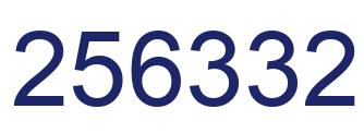 Número 256332 imagen azul