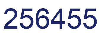 Número 256455 imagen azul
