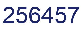 Número 256457 imagen azul