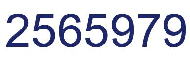 Number 2565979 blue image