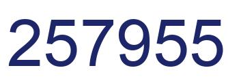 Número 257955 imagen azul