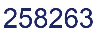 Número 258263 imagen azul