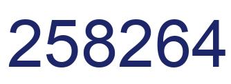 Número 258264 imagen azul