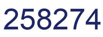 Número 258274 imagen azul