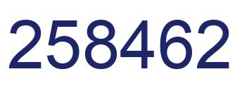 Number 258462 blue image