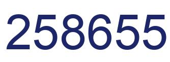 Número 258655 imagen azul