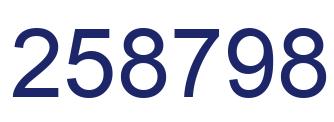 Número 258798 imagen azul