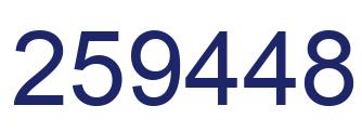 Número 259448 imagen azul