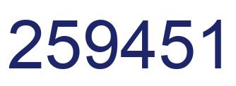 Número 259451 imagen azul