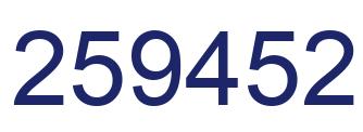 Número 259452 imagen azul