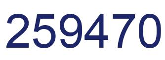 Número 259470 imagen azul