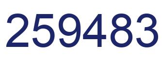 Número 259483 imagen azul