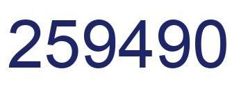 Número 259490 imagen azul