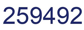 Número 259492 imagen azul
