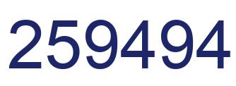 Número 259494 imagen azul