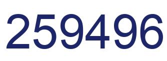 Número 259496 imagen azul