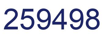 Número 259498 imagen azul